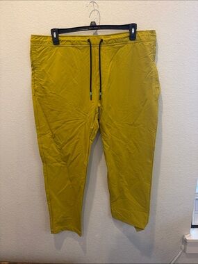 Scotch & Soda Exclusive AMS Mens Yellow Athletic Wind Breaker Pants Size xl